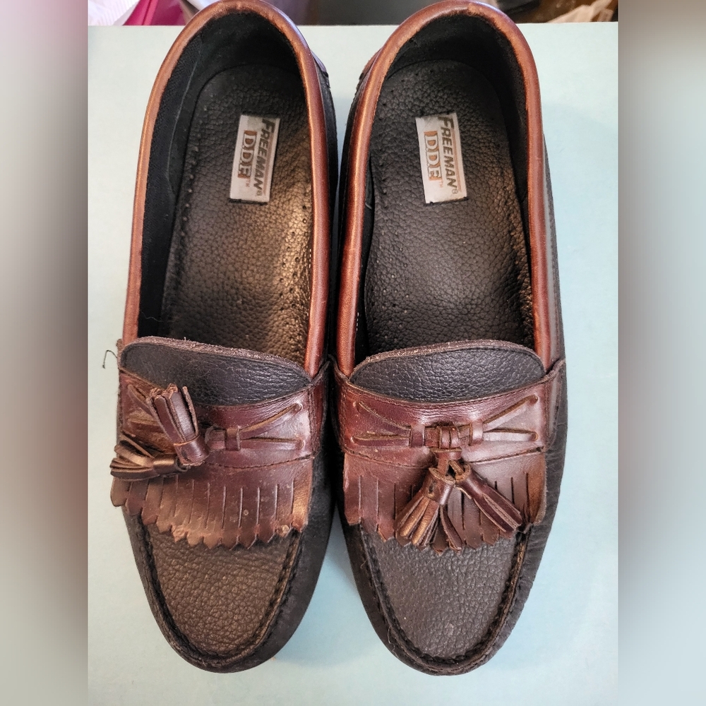 Mens Freema DDF Bert Brown Tassel Loafers sz 11m